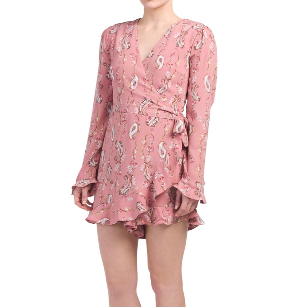 NWT Strut & Bolt Long Sleeve Romper/ Wrap Dress